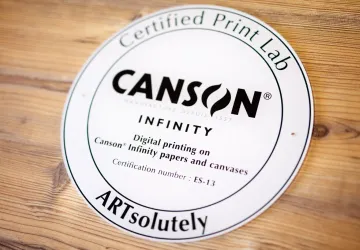 Acreditación como laboratorio certificado de Canson Infinity 